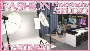 'The Sims 4 // FASHION PHOTOGRAPHY STUDIO Apartment | SPEED BUILD (No CC) 910 Medina Studios'