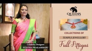 'Queens jewel emporium | Temple Jewellery Full Attigai - 24ct gold forming jewellery | Coimbatore'