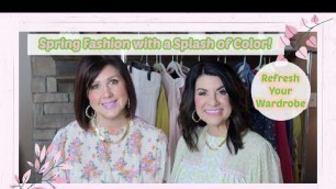 'Spring Fashion with a Splash of Color 