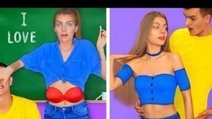 'EASY CLOTHES HACKS FOR GIRLS! Fashion Life Hacks & DIY Outfit Ideas by Mr Degree'