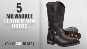 'Top 10 Milwaukee Leather Men Boots [ Winter 2018 ]: Milwaukee Leather Men\'s Western Style Harness'