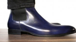 'Blue Chelsea Boots | Italian made by Thomas Bird'