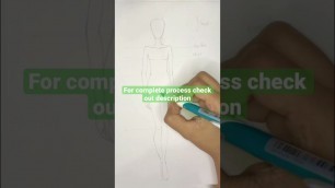 'How to draw easy fashion figure'