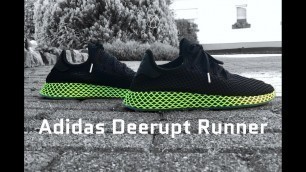 Adidas Deerupt Runner ‘core black/ash blue’ | UNBOXING & ON FEET | fashion shoes | 4K
