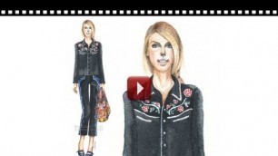 'Simone Harouche Fashion Illustration Watercolor Speed Painting / Time Lapse - Anoma Paleebut'