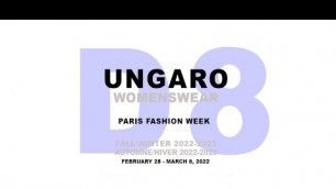 'UNGARO Women\'s RTW Fall Winter 2022-23  Fashion Show Paris | DNMAG'
