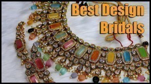 'Bridal Jewellery Manufacturer | Mirror Set Best Design | Polki Set Wholesale | Ambani Fashion'