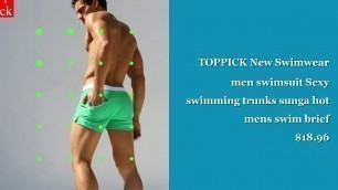 'AceProSport - TOPPICK New Swimwear men swimsuit Sexy swimming trunks sunga hot mens swim brief'