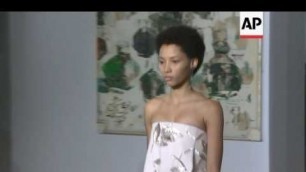 'Valentino designer shows first solo couture collection'