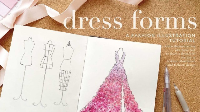 'How to Draw a Dress Form ✨ Fashion Illustration Tutorial'