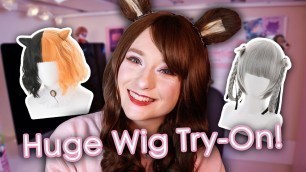 'Cosplay & Fashion Wig Try-On + Review! (Ft. Dollblacks) | AnyaPanda'