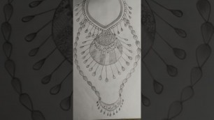 'new fashion necklace design drawing 