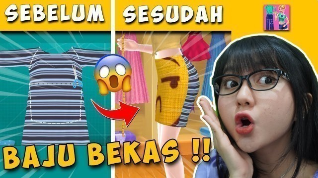 'GUNTING ASAL BAJU LUSUH JADI KECE !! - DIY Fashion Game Indonesia'