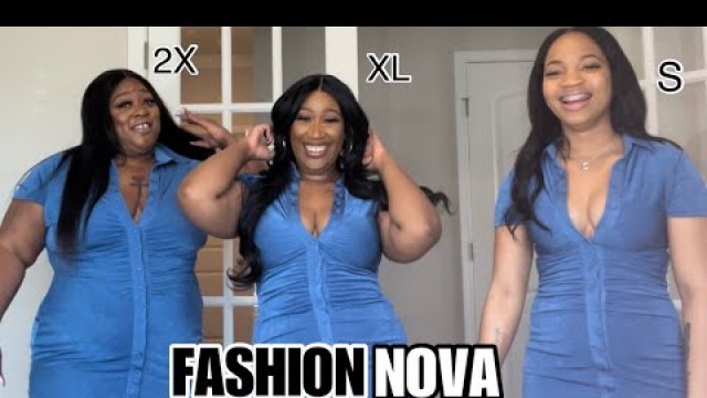 'FASHIONNOVA try-on 3 Dresses 3 sizes'