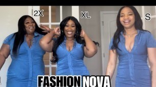 'FASHIONNOVA try-on 3 Dresses 3 sizes'