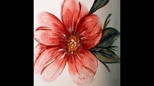 'Flower | Watercolor Rendering | SR Fashion Illustration'