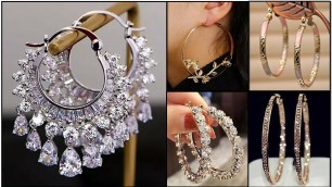 'Latest Trendy Hoop Earrings Design Collection for Girls and Ladies - Indian Fashion Trends'