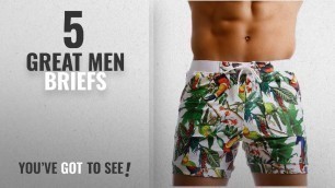 'Top 10 Mens Briefs [ Winter 2018 ]: Taddlee Men Swimwear Swimsuits Flower Print Surf Board Boxer'