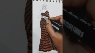 'fashion illustration #deepikapadukone #cannes2022 #drawing #art #fashion #shorts'