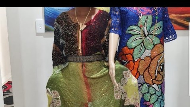 'Best Nigerian  fully stoned silk gowns  with swarovski stone'