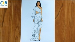 'Cam Style Drawing #579 | Fashion illustration art #Drawing #Art #Fashionillustration'