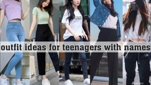 'outfit ideas for teenagers with names||THE TRENDY GIRL'