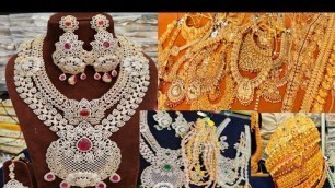 'குவியல் குவியலாக Bridal Set Jewellery Huge Latest Trendy New Collection in One Place SowcarpetOnline'