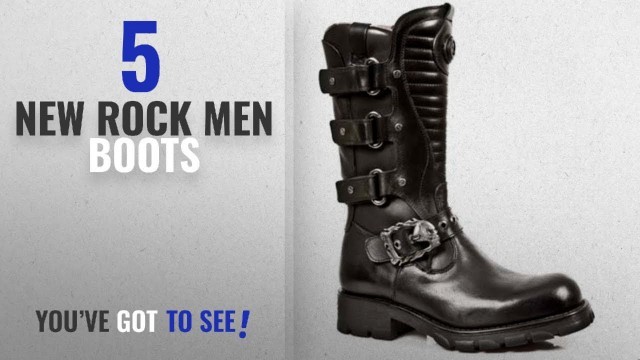 'Top 10 New Rock Men Boots [ Winter 2018 ]: New Rock Boots Style 7604 S1 Black (47)'