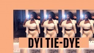 'DYI TIE DYE “The perfect nude” Fashion Nova Suit 2-Piece Set  (Crinkle method) #DYI'