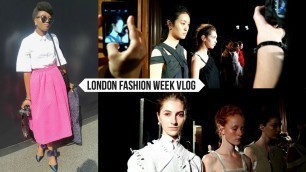 'LONDON FASHION WEEK SS16 Vlog ⎮Phoebe English Catwalk Show & Street style!'