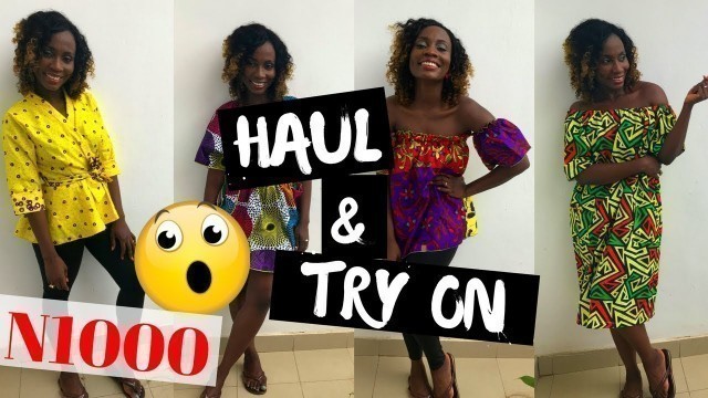 'AFRICAN PRINT FASHION HAUL & TRY-ON - NIGERIAN OUTFITS | SASSY FUNKE'