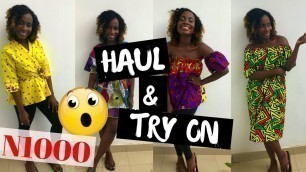 'AFRICAN PRINT FASHION HAUL & TRY-ON - NIGERIAN OUTFITS | SASSY FUNKE'