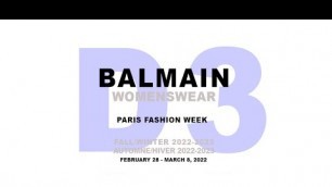 'Balmain Fall/Winter 22, Women RTW 2022-23 Full Fashion Show | DNMAG'
