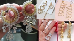 'Trendy Earrings ll AD Jewellery ll Artificial Drop Earrings Designs ll Party wear Earrings'