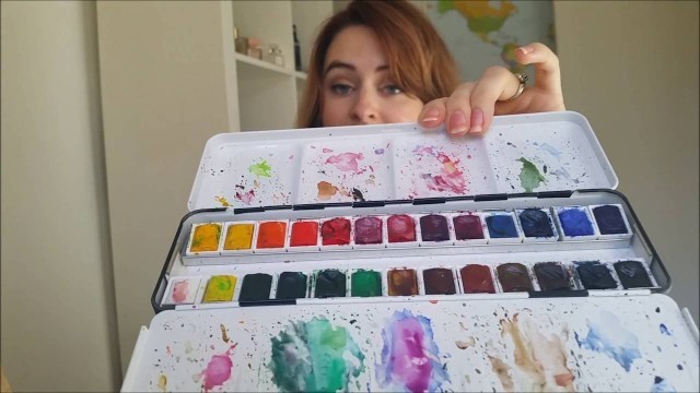 'My drawing materials for watercolor fashion illustrations'