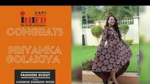 'INIFD Vapi Student Priyanka Golakiya Selected for Fashion Scout During London Fashion Week'