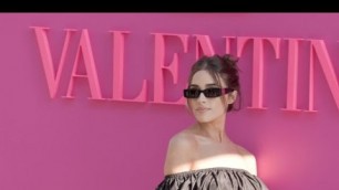 'Olivia Culpo and Anitta at the Valentino Fashion show in Paris'