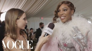 'Serena Williams On Her Star-Studded Gucci Bodysuit | Met Gala 2021 With Emma Chamberlain | Vogue'