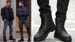 'How To Style Combat Boots Men 2021 | Combat Boots Outfits Ideas | How To Style Boots'