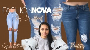 'Fashion Nova Jean Haul | Try on| Size 9 & 11'