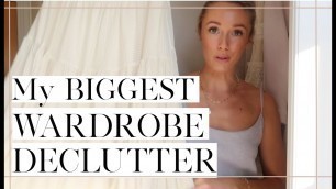 'MY BIGGEST EVER WARDROBE DECLUTTER!  // Closet Clearout Vlog //  Fashion Mumblr'