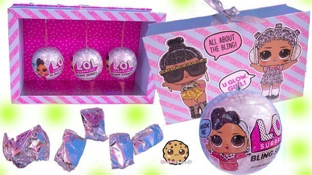 'LOL Surprise BLING Blind Bag Balls ! Holiday Glitter Dolls - Toy Video'