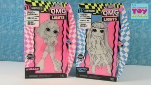 'OMG Lights LOL Surprise Dolls Unboxing Angles & Groovy Babe Review | PSToyReviews'