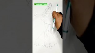 'Fashion illustration-pencil drawing'