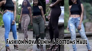 'Fashion Nova Denim & Bottoms Haul/lookbook | PETITE-SUE DIVINITII'