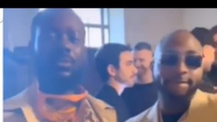 'Davido and Adekunle Gold storms Burberry Fashion show in Grand Style. (Video)'