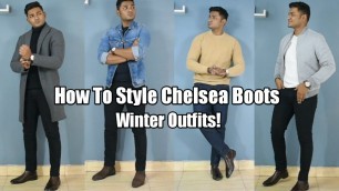 'How To Style Chelsea Boots | 5 Must To Have Winter Outfits with Amazon Links'
