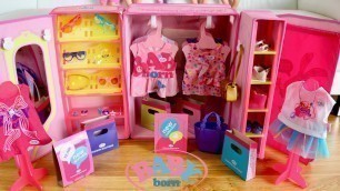 'Baby Born Fashion Shop Set Up and Baby Dolls Go Shopping Pretend Play Compras de muñecas'