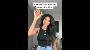 '5 Must Know Fashion Hacks For Girls || Tiktok Fashion Hacks'