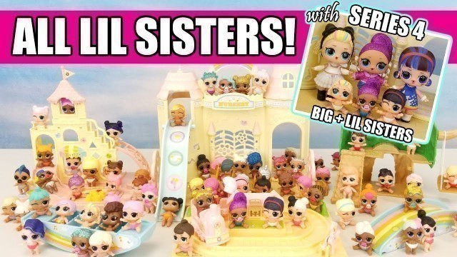 'LOL Surprise ALL LIL SISTERS + Series 4 Under Wraps Reunions | L.O.L. Calico Critters Baby Preschool'